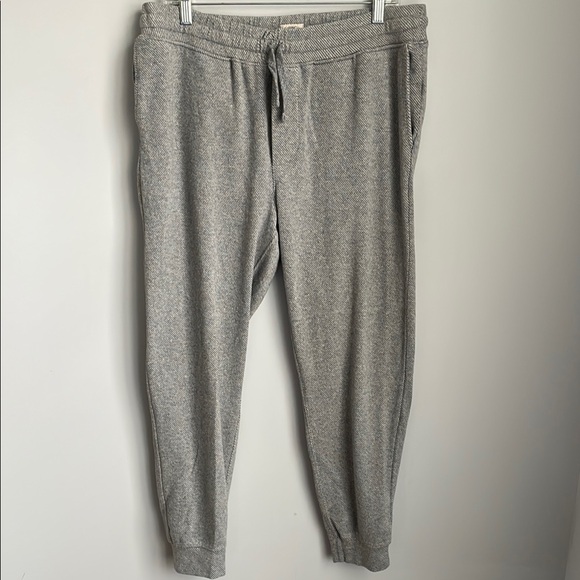Faherty Fossil Gray Twill Joggers Size XL